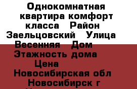 Однокомнатная квартира комфорт класса › Район ­ Заельцовский › Улица ­  Весенняя › Дом ­ 18 › Этажность дома ­ 9 › Цена ­ 10 200 - Новосибирская обл., Новосибирск г. Недвижимость » Квартиры аренда   